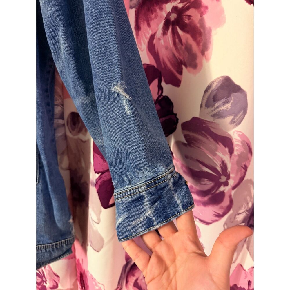Torrid Longline Denim Trucker Jacket - Picture 2 of 3